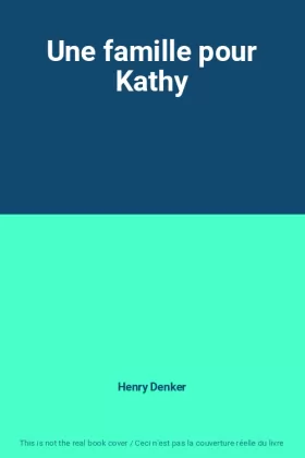 Couverture du produit · Une famille pour Kathy