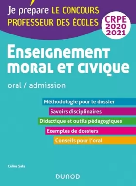Couverture du produit · Enseignement moral et civique - Oral, admission - CRPE 2020-2021 (2020-2021)