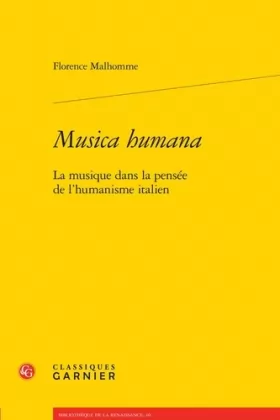 Couverture du produit · Musica humana: La musique dans la pensée de l'humanisme italien