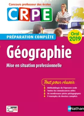 Couverture du produit · Géographie - Oral 2019 - Préparation complète - CRPE
