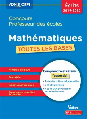 Couverture du produit · Concours professeur des écoles toutes les bases en mathématiques