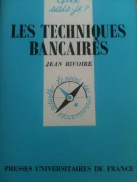 Couverture du produit · Les techniques bancaires