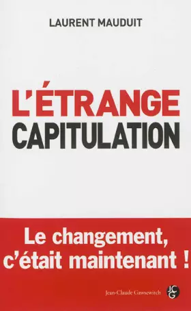 Couverture du produit · L'étrange capitulation