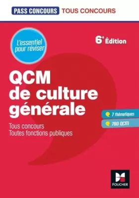 Couverture du produit · Pass'Concours - QCM de culture générale - Tous concours - Révision et entraînement