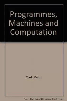 Couverture du produit · Programmes, Machines and Computation