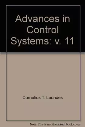 Couverture du produit · Advances in Control Systems