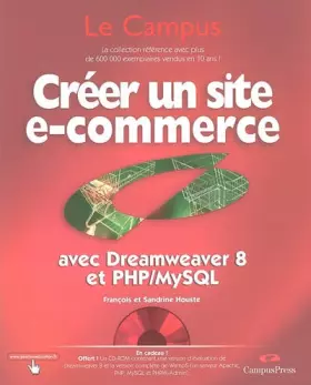 Couverture du produit · CREER UN SITE E-COMMERCE AVEC DREAMWEAVER 8 ET PHP/MYSQL