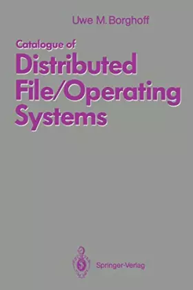 Couverture du produit · Catalogue of Distributed File/Operating Systems
