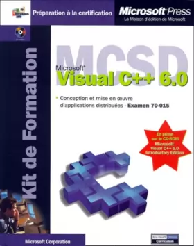 Couverture du produit · Kit de formation Microsoft C++ 6.0, examen 70-015