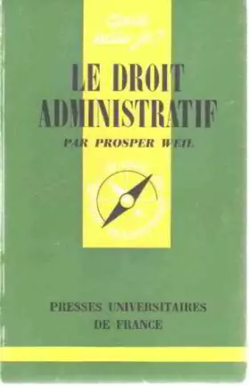 Couverture du produit · Le droit administratif