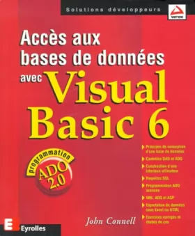Couverture du produit · Accès aux bases de données avec Visual Basic 6