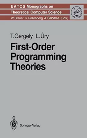 Couverture du produit · First-order Programming Theories