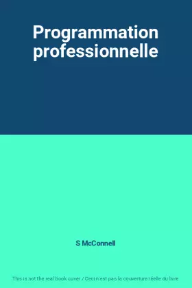 Couverture du produit · Programmation professionnelle