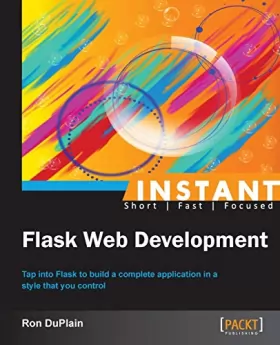 Couverture du produit · Instant Flask Web Development