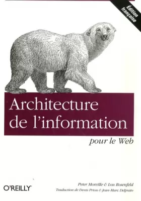Couverture du produit · Architecture de l'information pour le Web