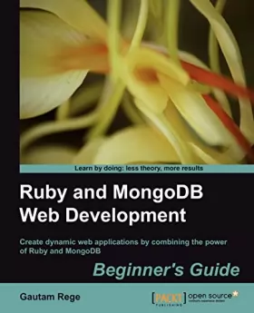 Couverture du produit · Ruby and MongoDB Web Development Beginner's Guide