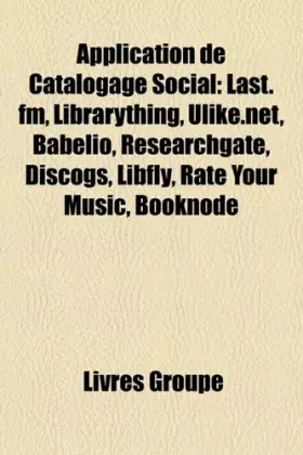 Couverture du produit · Application De Catalogage Social: Last.F