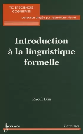 Couverture du produit · Introduction à la linguistique formelle