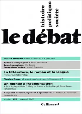 Couverture du produit · Le Débat, numéro 120, mai-août 2002