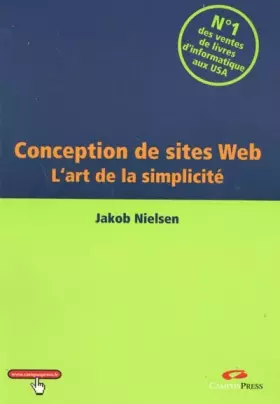 Couverture du produit · Conception de sites web : L'art de la simplicité