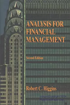Couverture du produit · Analysis for Financial Management