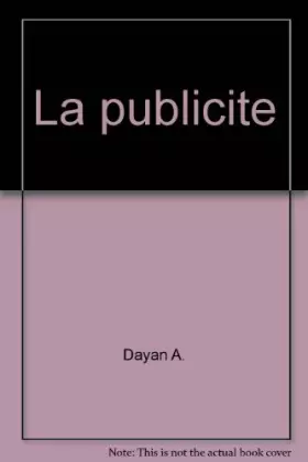 Couverture du produit · La publicite