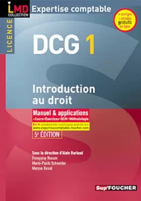 Couverture du produit · DCG 1 Introduction au droit 5e édition