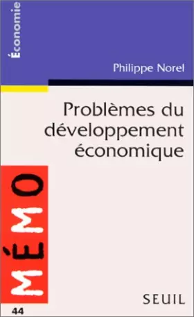 Couverture du produit · Problèmes du développement économique