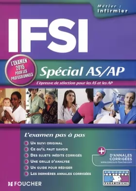 Couverture du produit · IFSI Spécial AS/AP - Examen 2015 - N°18