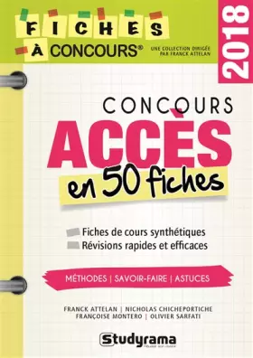 Couverture du produit · Concours Accès : 50 fiches méthodes, savoir-faire et astuces