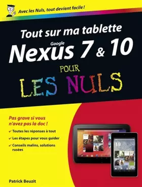 Couverture du produit · Tout sur ma tablette Google Nexus 7 Pour les Nuls