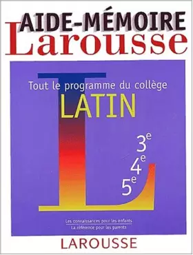 Couverture du produit · Aide-mémoire, latin