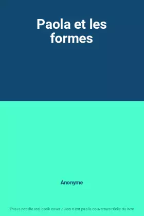 Couverture du produit · Paola et les formes