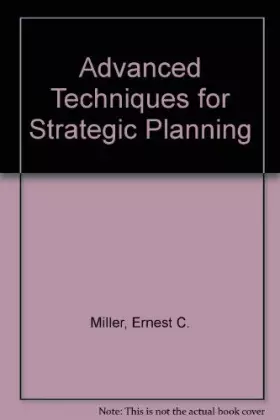Couverture du produit · Advanced Techniques for Strategic Planning