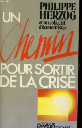 Couverture du produit · Un chemin pour sortir de la crise