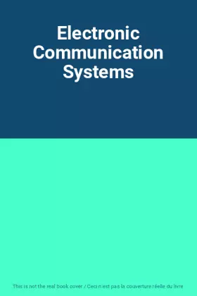 Couverture du produit · Electronic Communication Systems