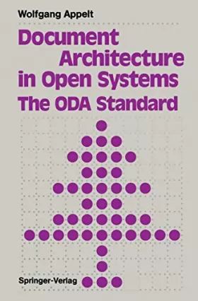 Couverture du produit · Document Architecture in Open Systems: The ODA Standard