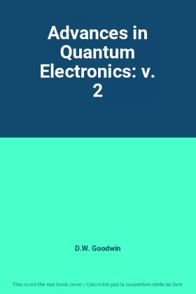 Couverture du produit · Advances in Quantum Electronics: v. 2