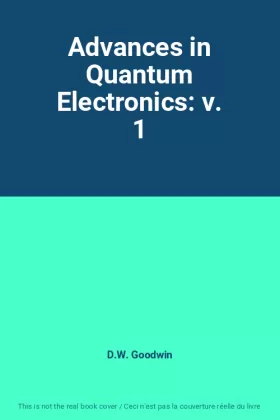 Couverture du produit · Advances in Quantum Electronics: v. 1