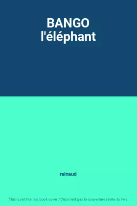 Couverture du produit · BANGO l'éléphant