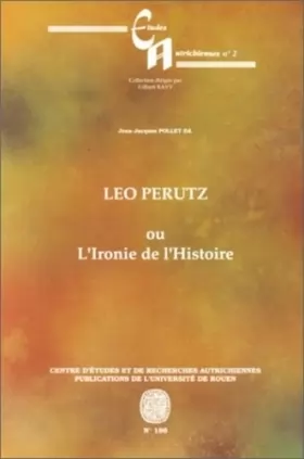 Couverture du produit · Leo Perutz ou l'ironie de l'histoire
