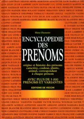 Couverture du produit · L'ENCYCLOPEDIE DES PRENOMS