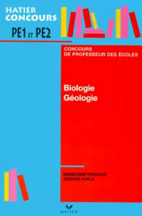 Couverture du produit · Biologie-géologie - concours de professeur des écoles
