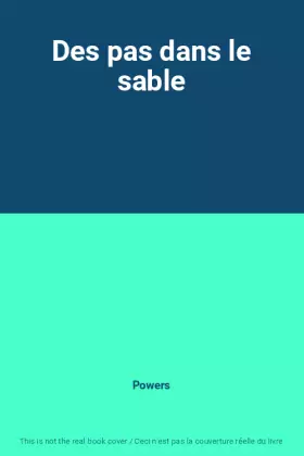 Couverture du produit · Des pas dans le sable