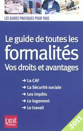 Couverture du produit · Le guide de toutes les formalités