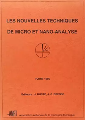 Couverture du produit · NOUVELLES TECHNIQUES DE MICRO ET NANO-ANALYSE
