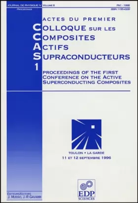 Couverture du produit · Ccas1 - proceedings of the first conference on the active...