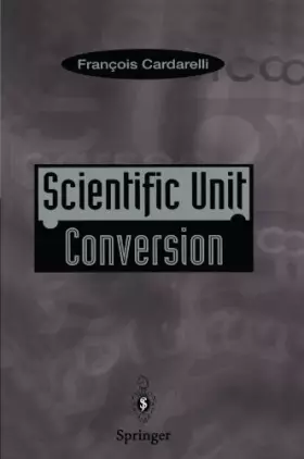 Couverture du produit · SCIENTIFIC UNIT CONVERSION