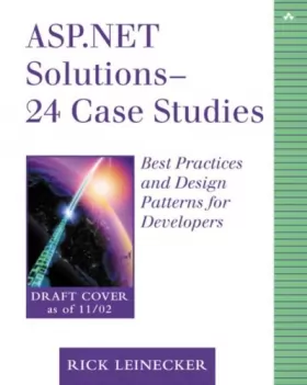 Couverture du produit · ASP.NET Solutions - 23 Case Studies: Best Practices for Developers
