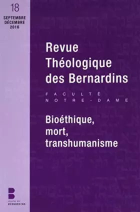 Couverture du produit · Revue théologique des bernardins n18